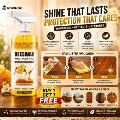 🔥 BUY 1 GET 1 FREE 💥Crystal Shine Furniture Polish Spray