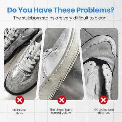 ✈️Last Day 50% OFF✨👟White Shoe Cleaner Cream | Multipurpose No-Wash Solid Comes with Sponge