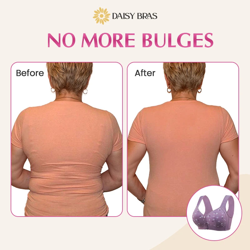 Daisy Bra - LAST DAY 70% OFF - Comfortable & Convenient Front Button Bra