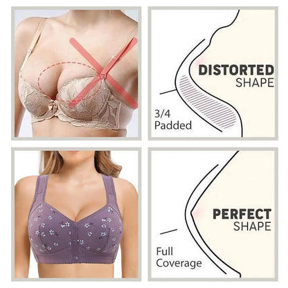 Daisy Bra - LAST DAY 70% OFF - Comfortable & Convenient Front Button Bra