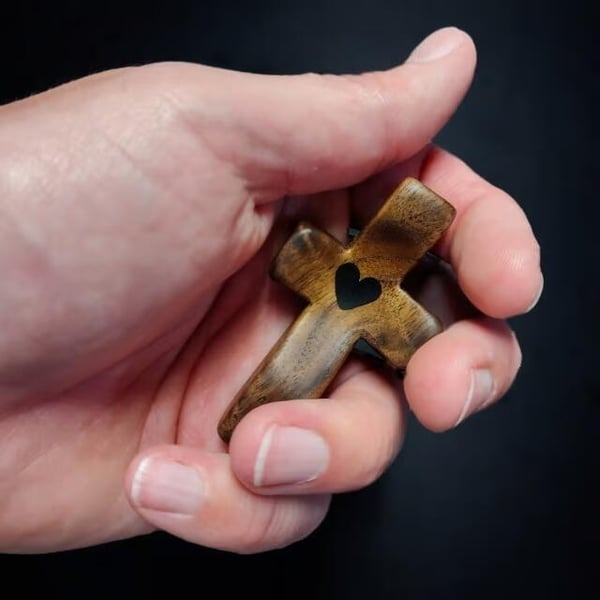 🏆Flash Sale⚡ 50K+ SOLD! ✝️100% Handmade Wooden Cross My Heart