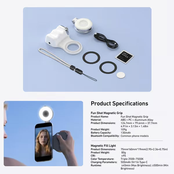 💥LAST DAY SALE 49% OFF💥 3-in-1 Magnetic Beauty Selfie Light for Phones