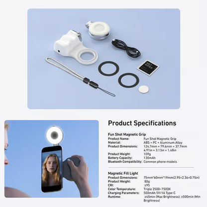 💥LAST DAY SALE 49% OFF💥 3-in-1 Magnetic Beauty Selfie Light for Phones