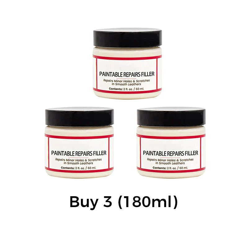 Leather repair cream – fills deep scratches & cracks, restores smooth feel, safe for all leather types