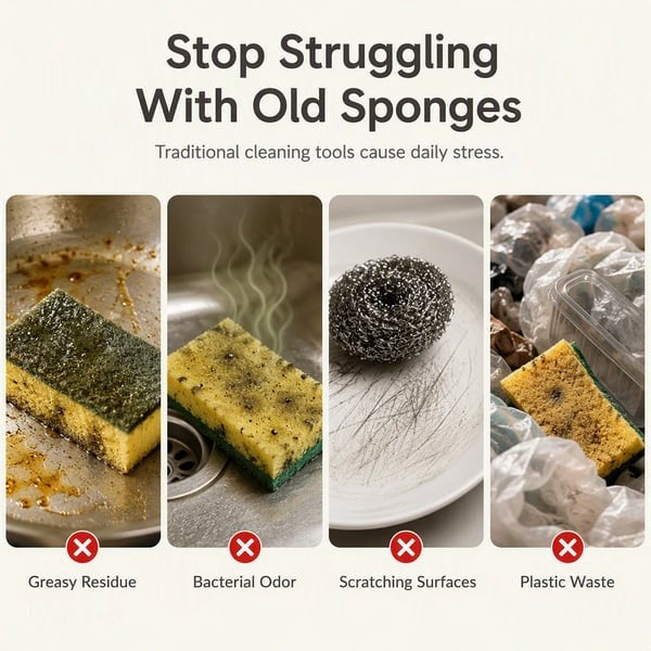 🔥LAST DAY SALE 49% OFF- 🥗✨Cute fruit-shaped dishwashing sponge brush🧴🍲