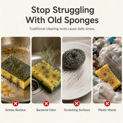 🔥LAST DAY SALE 49% OFF- 🥗✨Cute fruit-shaped dishwashing sponge brush🧴🍲