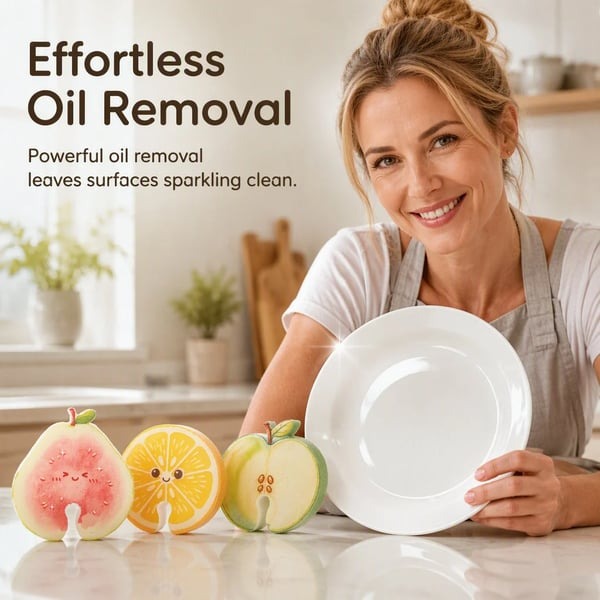 🔥LAST DAY SALE 49% OFF- 🥗✨Cute fruit-shaped dishwashing sponge brush🧴🍲