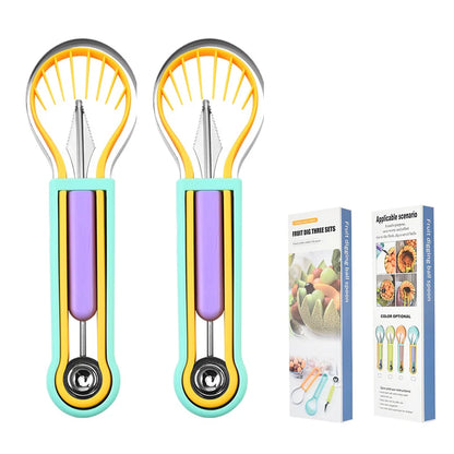 Multi-Functional Fruit Melon Baller Scoop Set