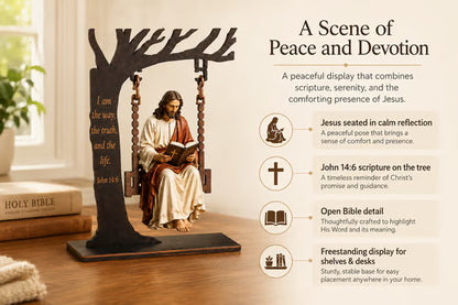 🔥Last Day 49% OFF - ✝️📚Christian Jesus Swing Ornament