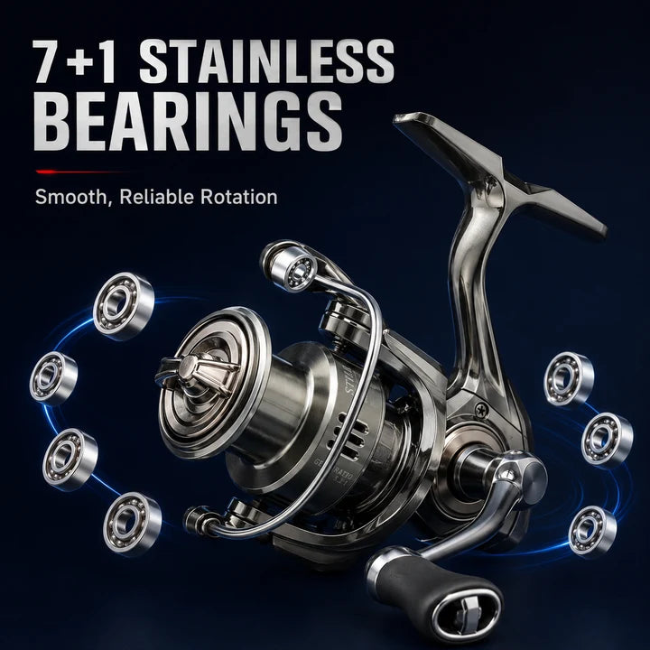 WF-STL Anti-Reverse Long-Cast Spinning Reel – Alloy & Composite Fiber Build