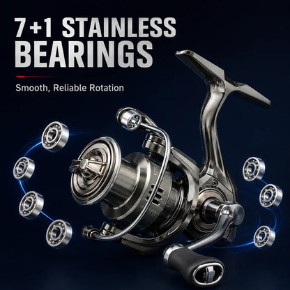 WF-STL Anti-Reverse Long-Cast Spinning Reel – Alloy & Composite Fiber Build