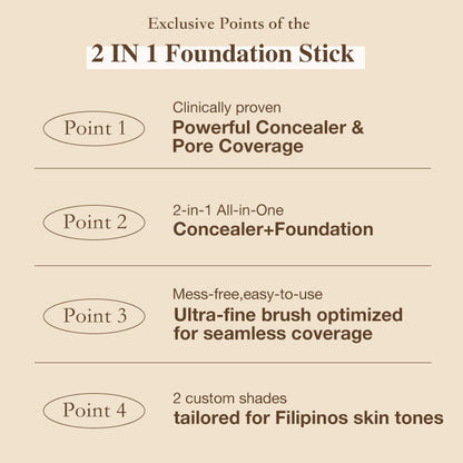 🌲HAPPY 2026🌲 - BUY Ellen Ella Concealer Foundation Stick GET Magic Blusher FREE-High coverage-16 hours waterproof and sweatproof-Hot sale in Korea