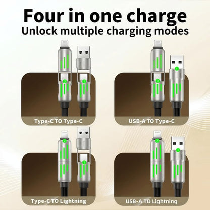 🔥Last Day 49% OFF🔥 -📲4-in-1 USB Charging Cable mFish fast charging MAX 240W⚡