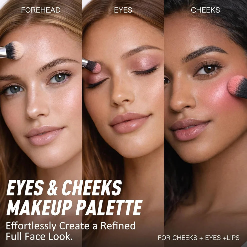 ✨ INSTANT GLOW GODDESS Eye & Cheek Palette 4-IN-1 Glow System