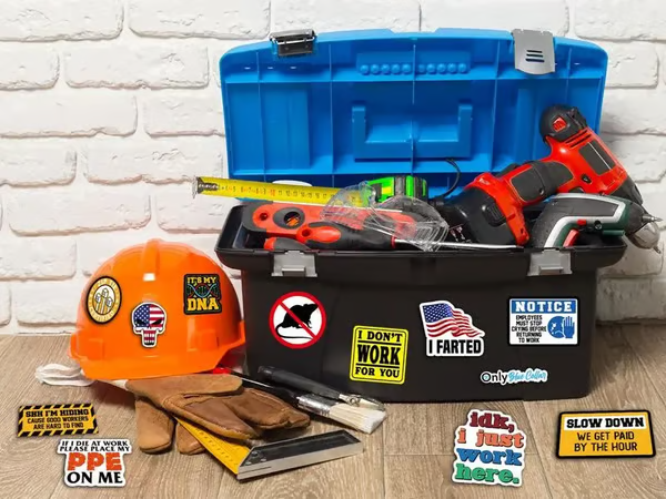 ✨Please add a little more fun to your ordinary life ——150Pcs BlueCollar Funny Stickers👷‍♂️