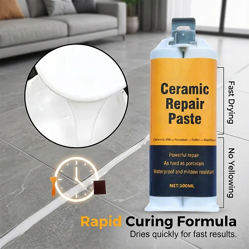 Twin-Tube Ceramic Tile Repair Paste🧱