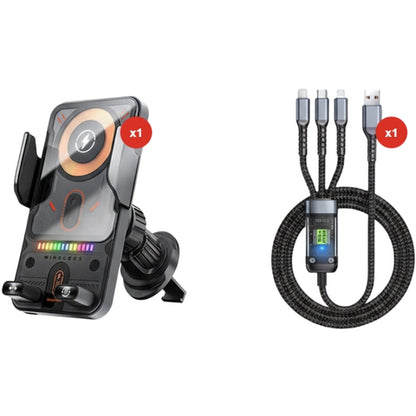 2-in-1 Smart Wireless Car Phone Mount
