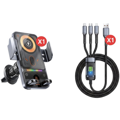 2-in-1 Smart Wireless Car Phone Mount