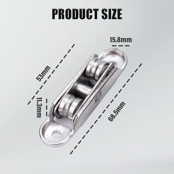 80/88 Zinc Alloy Pulley for PVC Windows & Doors
