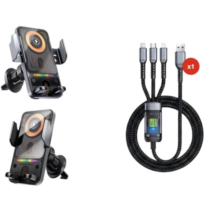 2-in-1 Smart Wireless Car Phone Mount