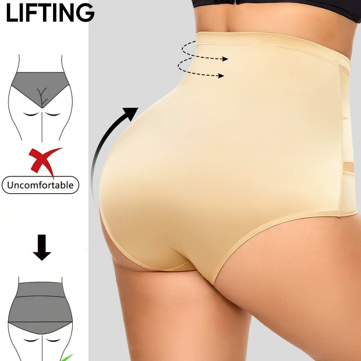 🌸Last day -✨Buy 3 for 60% off🌸Plus Size High-Waisted Tummy Control Underwear
