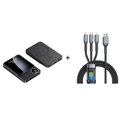🔋✨Professional Magnetic Charger for Travelers & Professionals 🧲| 22.5W Wired & 15W Wireless | 10,000 mAh | Fast Delivery💥