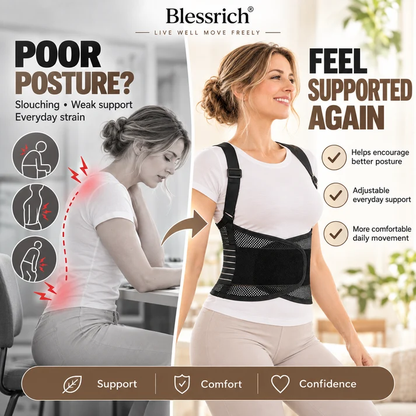 ⏳TIME-LIMITED 50% OFF！！！⏰ Support Your Back Instantly! Breathable 4-Rod Waist Support Brace