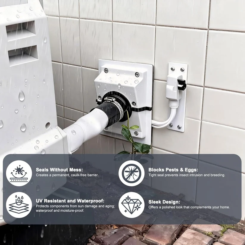 HVAC Wall Penetration & Line-Set Cover Kit – Retrofit Finish Solution✨