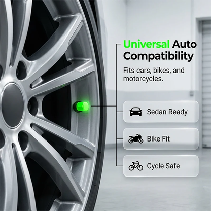 📢📢50% OFF!! ⏰Safe, cool, universal, and stylish—universal glowing tire valve caps.