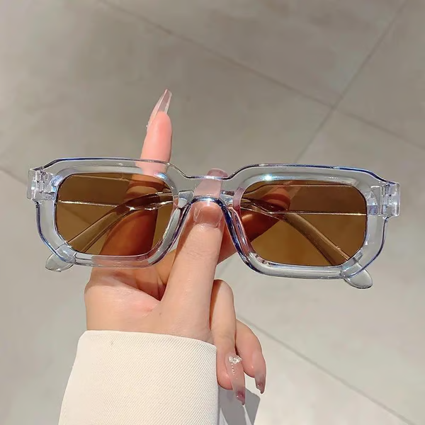 🕶️🔆 6 - Pack Vintage Rectangle Frame Sunglasses for Men & Women with UV400 Protection