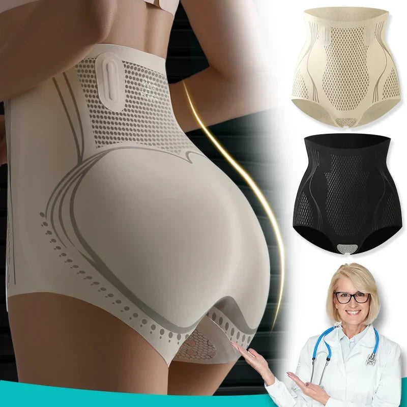 Ice Silk Ion Fibre Repair Shaping Shorts   Tummy Control Underpants