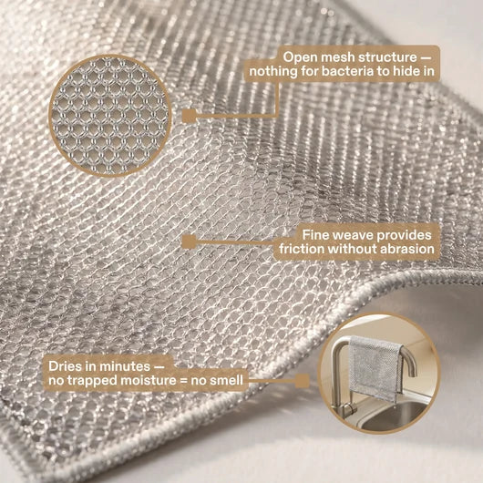🔥Reusable Woven Cleaning Cloth—Powerful stain removal, gentle on surfaces