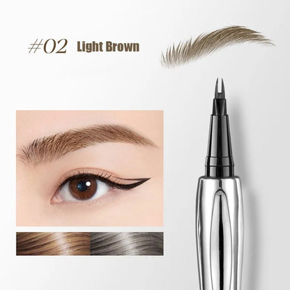 💖Buy 1 Get 1 Free💖2026 Upgraded Natural Waterproof Eyebrow Pen with Microfine Tip
