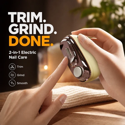 💅Safe and Practical 2-in-1 Smart Electric Nail Clipper and Polisher