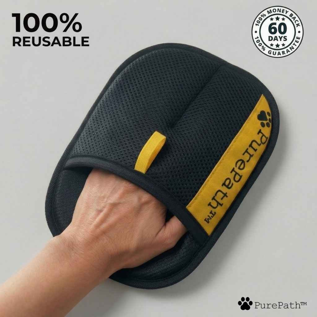 Pet hair removal magic gloves 🧤