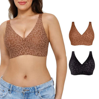 💗PROMOTION - 50% OFF💗Elegant, breathable leopard print bra for everyday wear