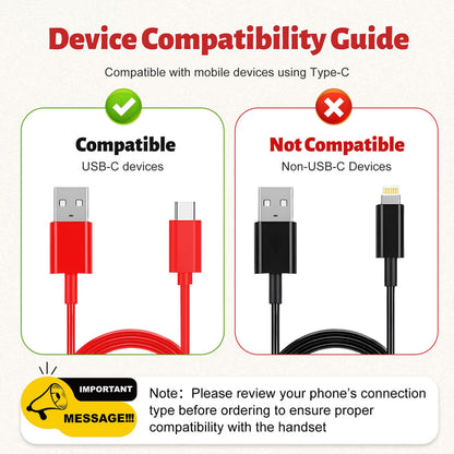 📞Retro Wired Telephone Handset for Smartphones