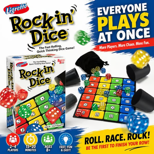 😄Ligretto Rocking Dice Game🎲