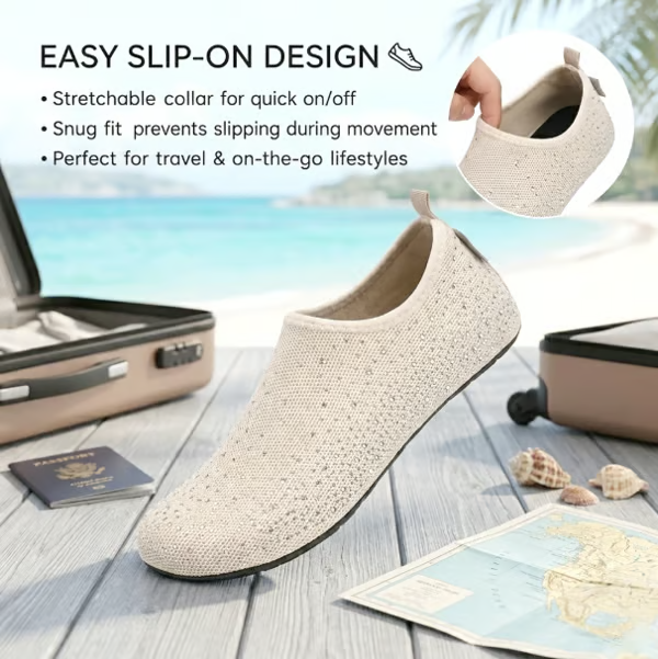⏳Limited-Time Offer⏰Women's Barefoot Water Shoes Travel House Slippers