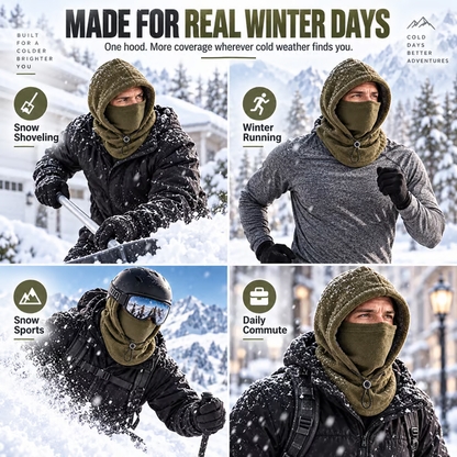 ❄️3-in-1 Winter Windproof Balaclava—All-around winter protection for the face and neck, designed for the outdoors