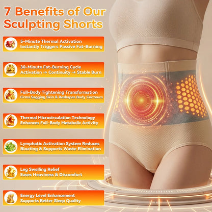 2026 Moringa & Berberine 4-in-1 Micro-Particle Shaping & Fat Burning Shorts