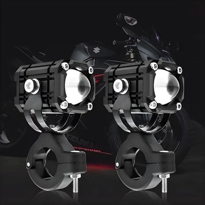 🎉 2026 Sale — Over 40,000 Sold! 🏍️ Universal Motorcycle LED Spotlights – Dual Beam & All-Weather Waterproof 💡