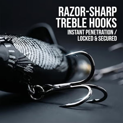 🦈 Elite Surface Predator: Multi-Jointed 360° Rotating Tail Lure