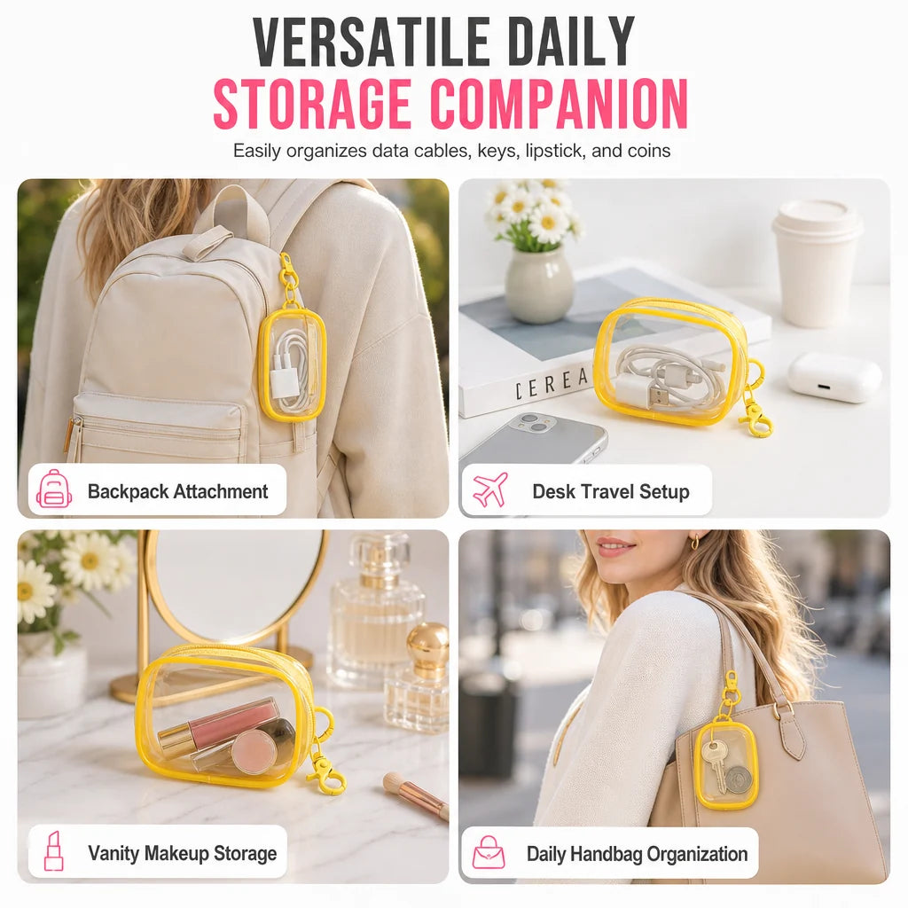 🏆 50% Off Limited-Time Offer 🎁 Portable Transparent Travel Organizer Bag