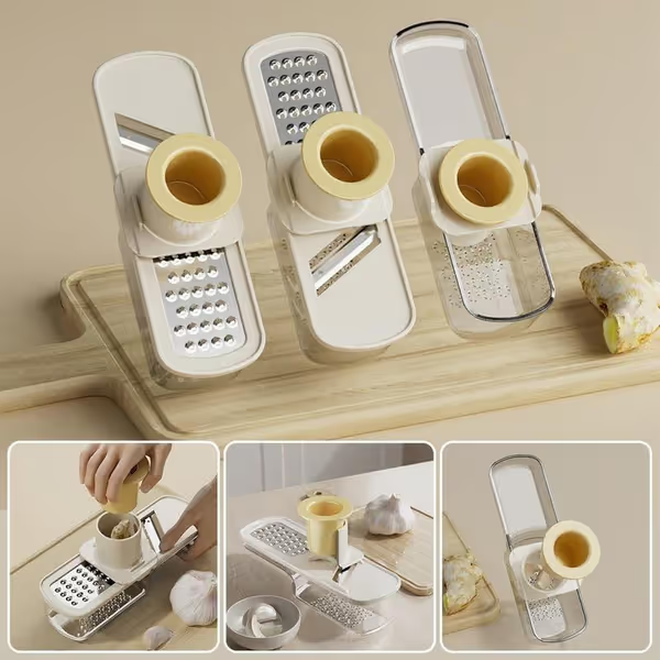 🔥Limited-time offer🔥Multifunctional Garlic Grinder & Mandoline Slicer