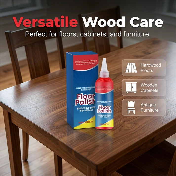 📢 Floor Polish – Scratch Repair, Non-Greasy, Long-Lasting 🔧