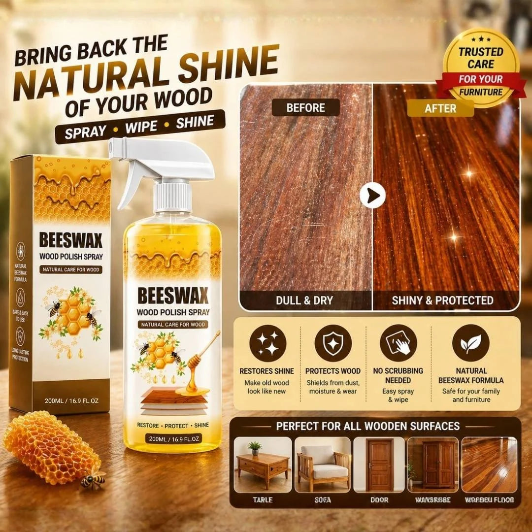 🔥 BUY 1 GET 1 FREE 💥Crystal Shine Furniture Polish Spray