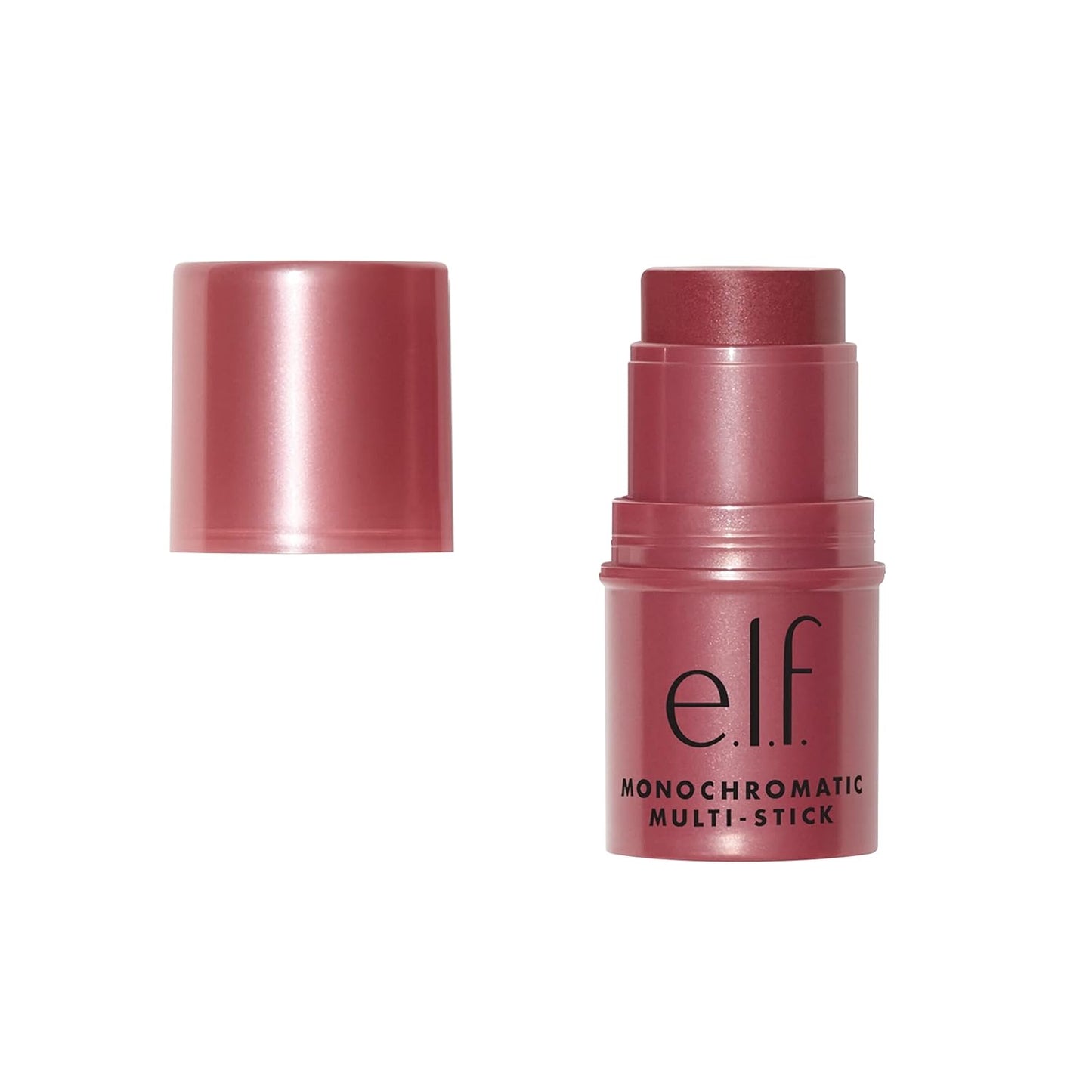 e.l.f. Monochromatic Multi Stick, Travel-Sized Luxuriously Creamy & Blendable Color, For Eyes, Lips & Cheeks, Vegan & Cruelty-Free, Dazzling Peony,