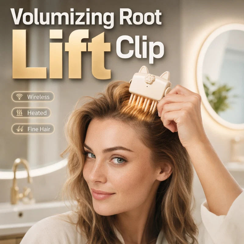 💎📢📢 50% OFF !! ⏰💨💇 Wireless Heated Volumizing Root Lift Clip, Portable Travel Hair Styling Tool for Flat Fine Hair
