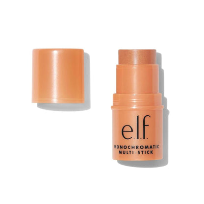 e.l.f. Monochromatic Multi Stick, Travel-Sized Luxuriously Creamy & Blendable Color, For Eyes, Lips & Cheeks, Vegan & Cruelty-Free, Dazzling Peony,